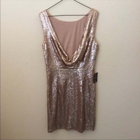 Lulu’s NWT Rose Gold Cowl back XS. - Picture 5 of 7